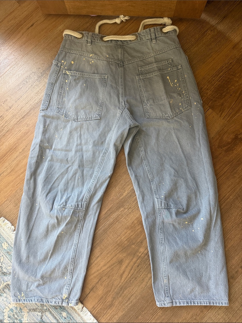 Free People distressed barrel leg jeans - Picture 4 of 4